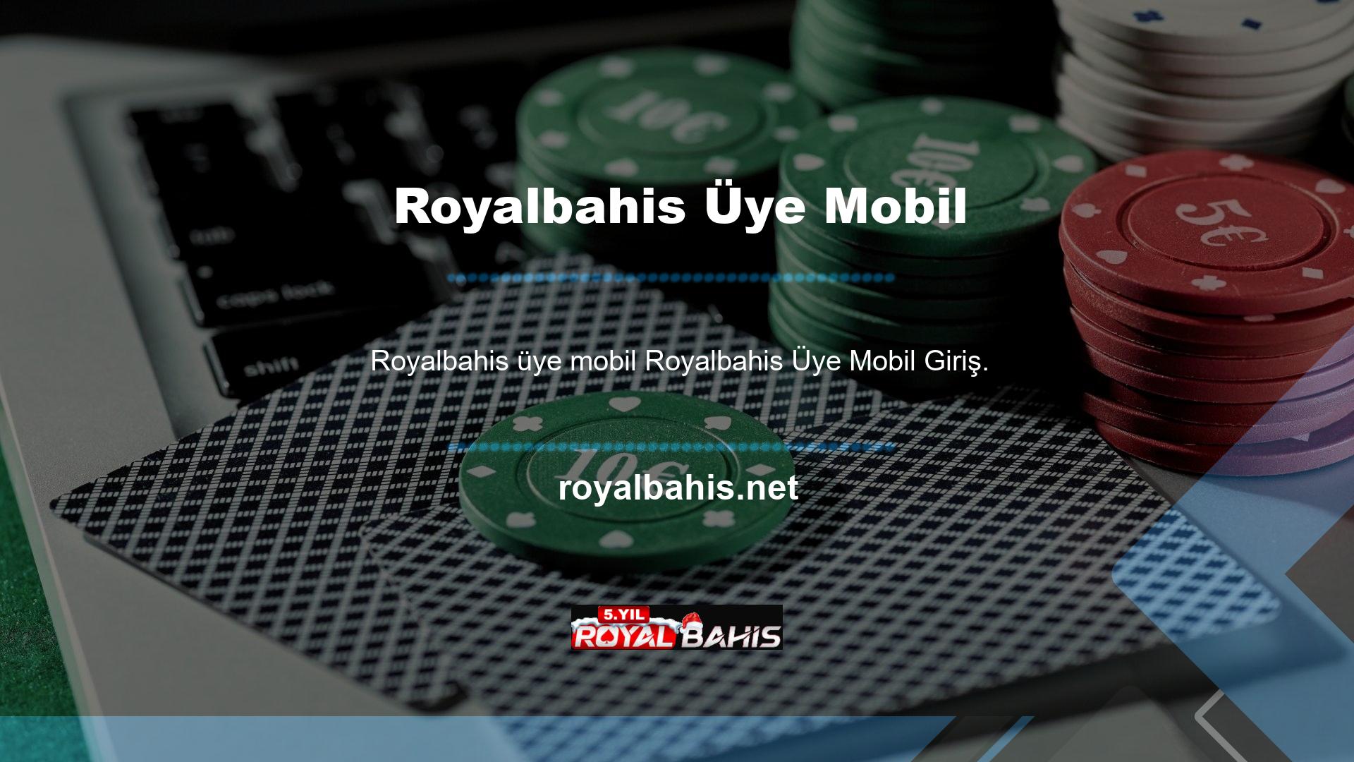 Bu site, Royalbahis üyelerinin bahis tutkunları içindir ve kullanıcılara uzun süre güvenilir çevrimiçi casino yapmalarını sunar